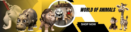 Discover the World of Animals. Playful 3D Keychains That Inspire Joy and Awareness