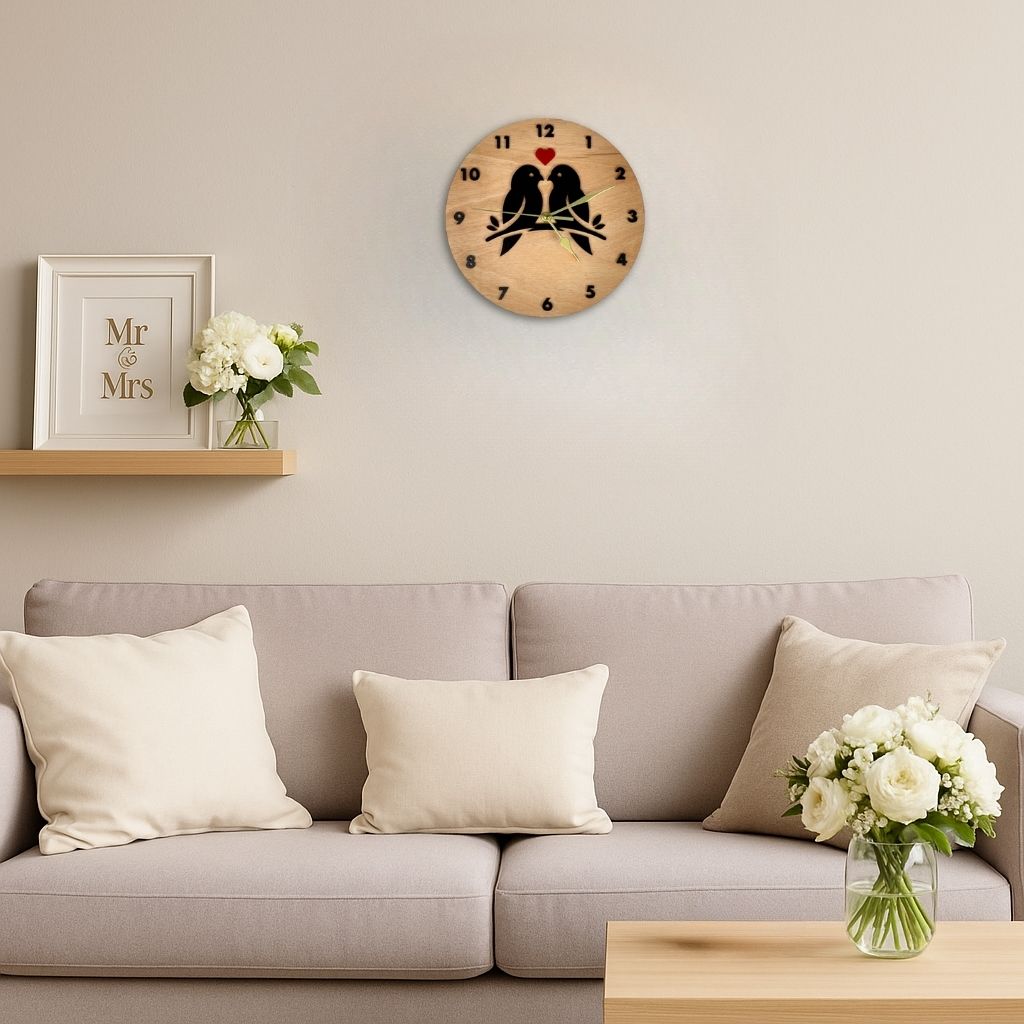 Bird love Wall Clock