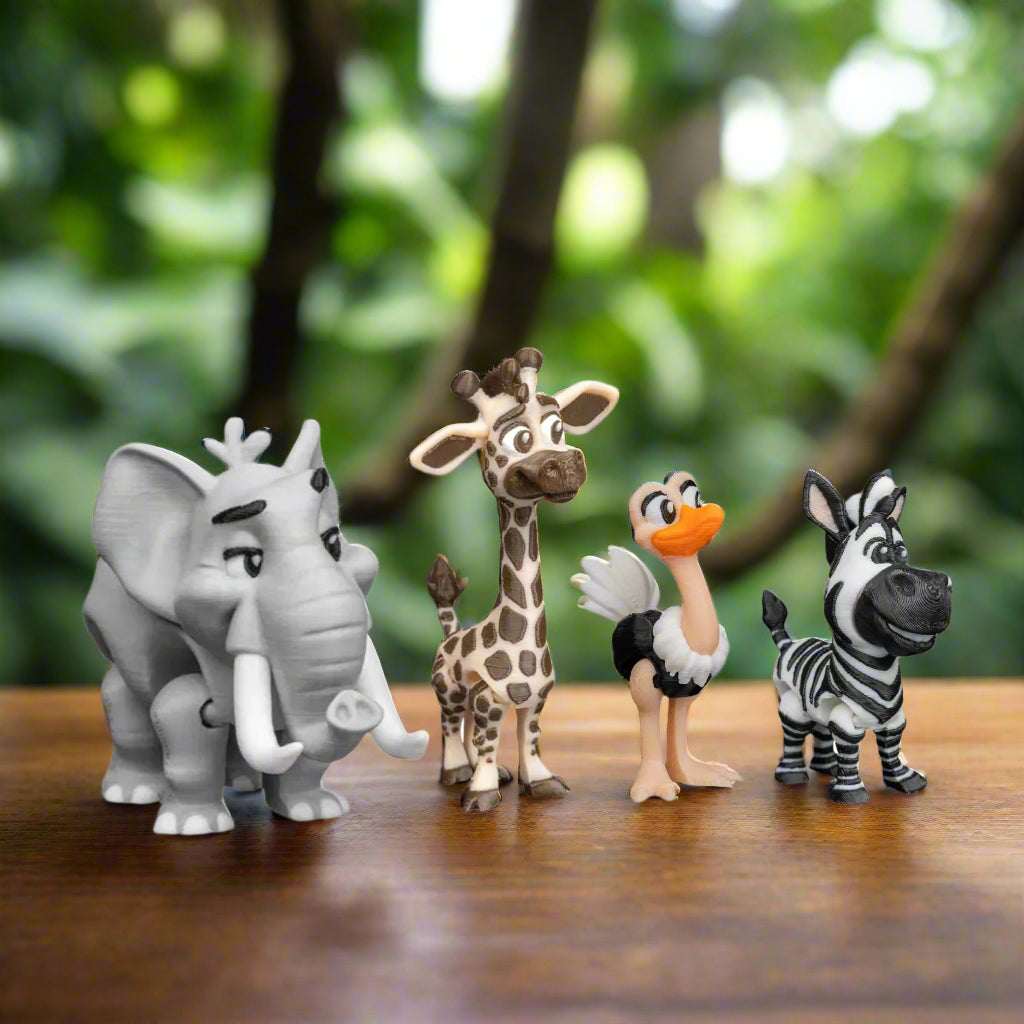 3D-printed zebra keychain made from eco-friendly PLA, featuring a playful black-and-white design and lightweight structure, perfect for keys or backpacks.