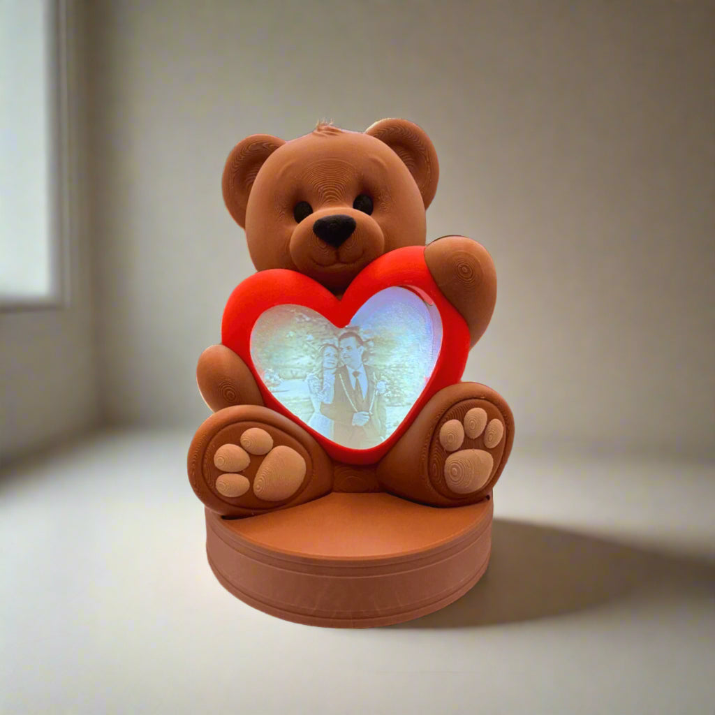 Customised Photo Love Bear Lamp