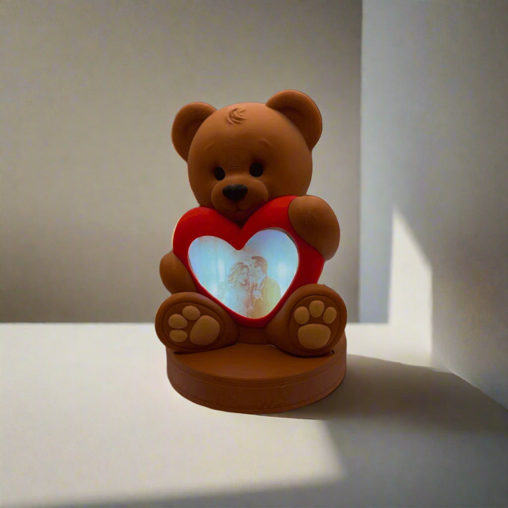 Customised Photo Love Bear Lamp