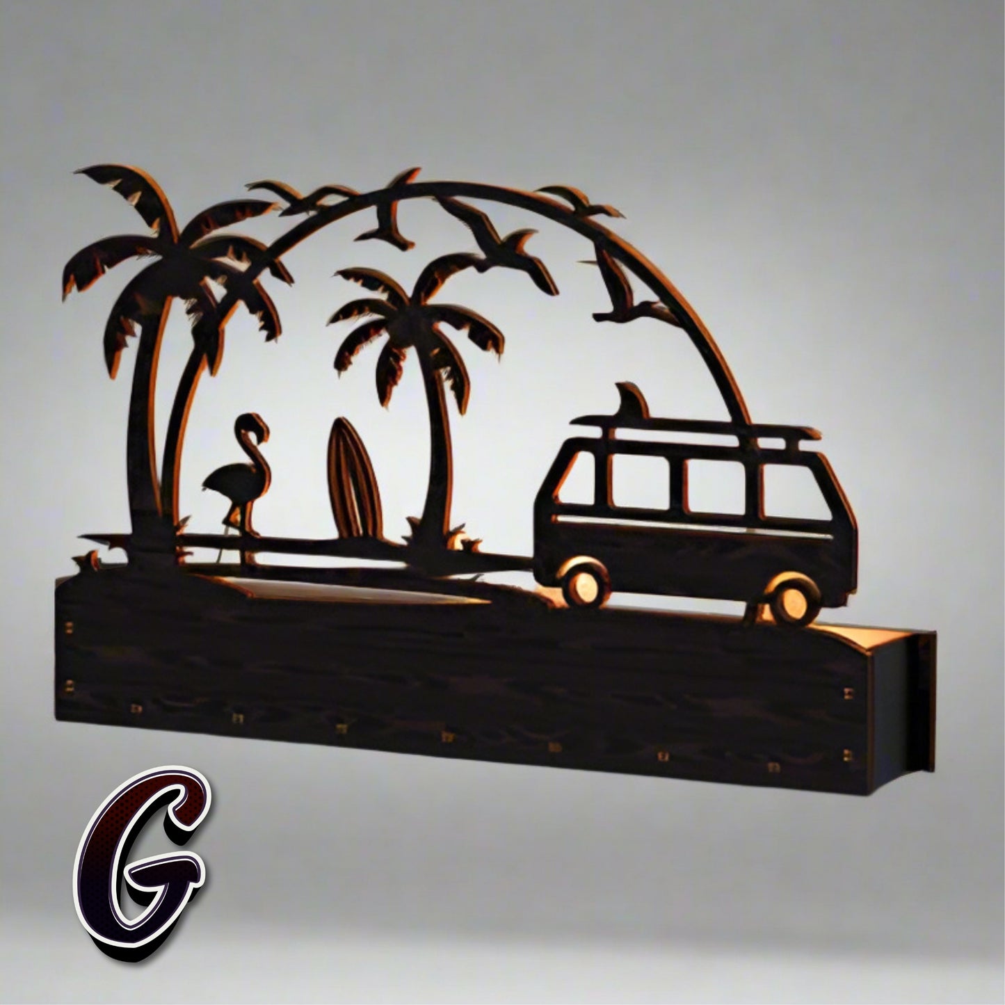 Collection of 10 unique template designs for black decorative signs, available in both wood and acrylic, showcasing different shapes and styles for custom selection