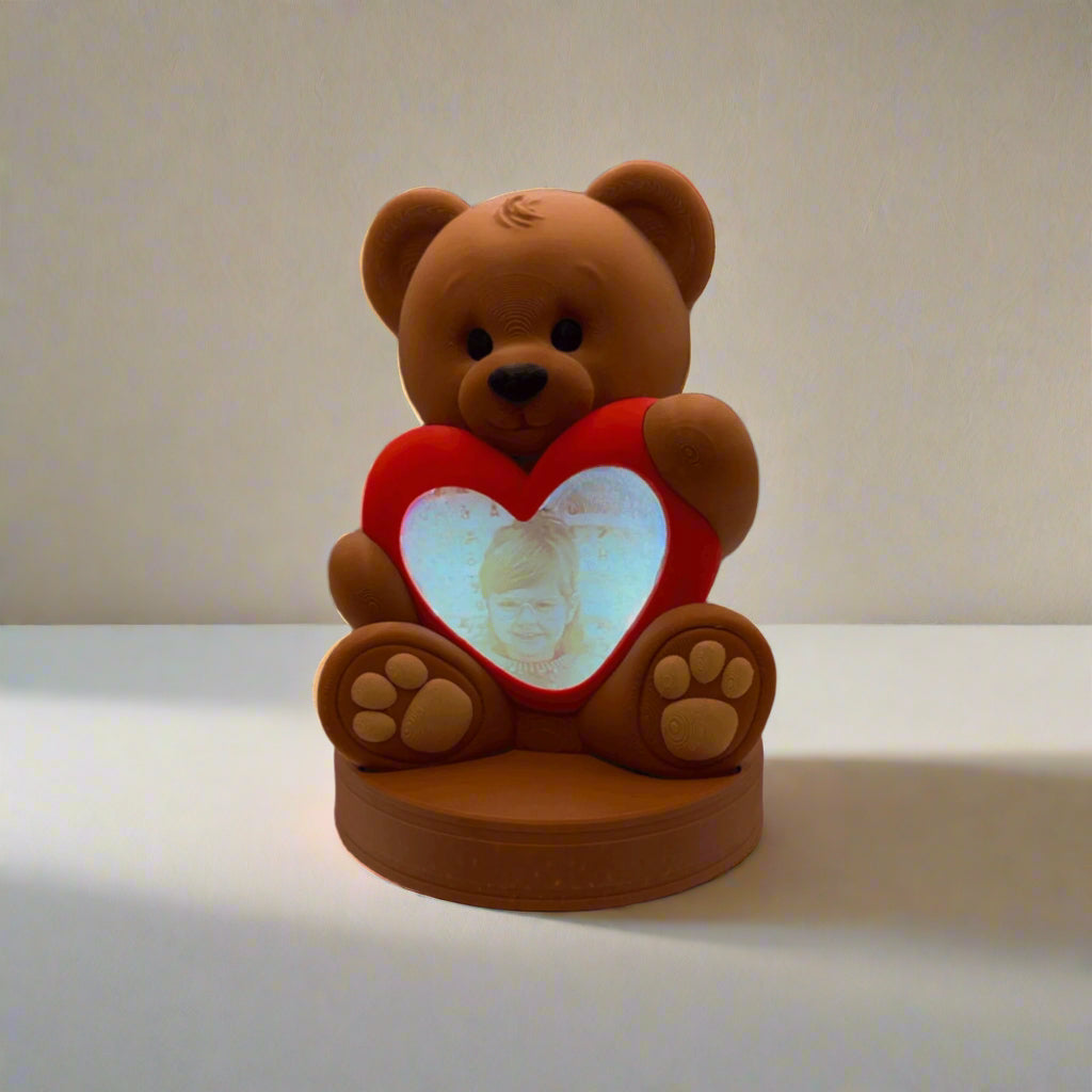 Customised Photo Love Bear Lamp