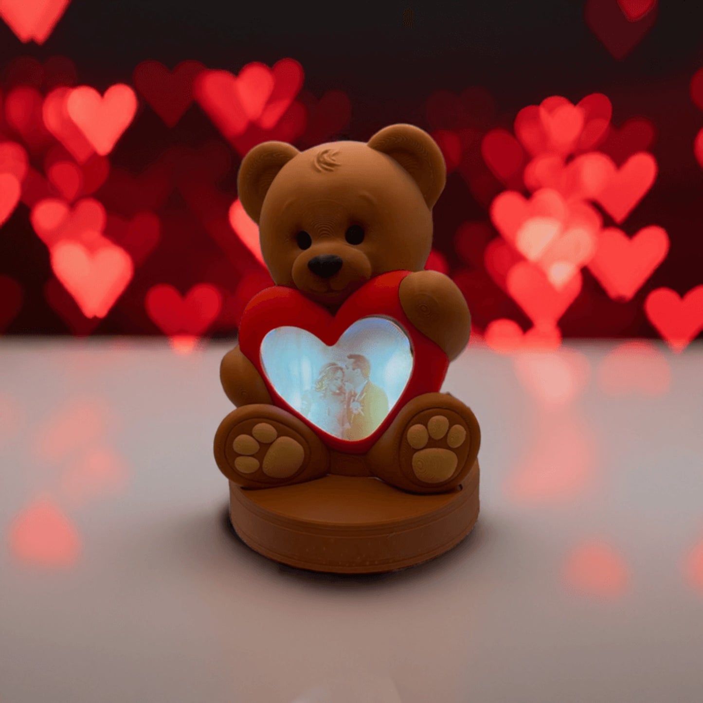 Customised Photo Love Bear Lamp