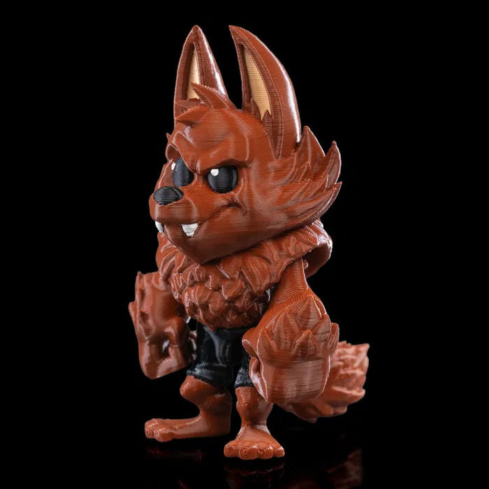 Handcrafted Ferocious Wolf keychain – perfect for adding character to your backpack
