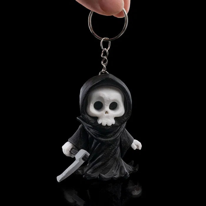 The Death Keychain – a must-have for fans of gothic and macabre style, featuring a chilling skull motif