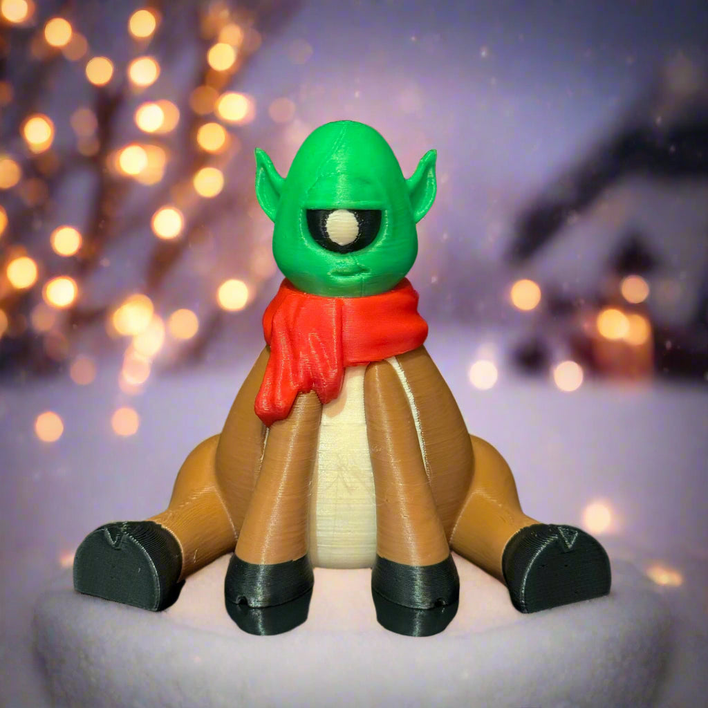 Unique Rudolph the Deer E.T. ornament – a playful and festive decoration with an alien-inspired twist
