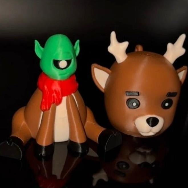 Rudolph the Deer E.T. – a fun alien twist on the classic reindeer, perfect for your Christmas tree or as a unique gift