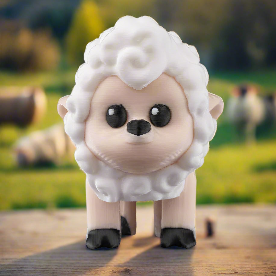 Sheep, pug, and pitbull keychains grouped together as a kid-friendly trio. Their playful faces and soft features are ideal for young children.