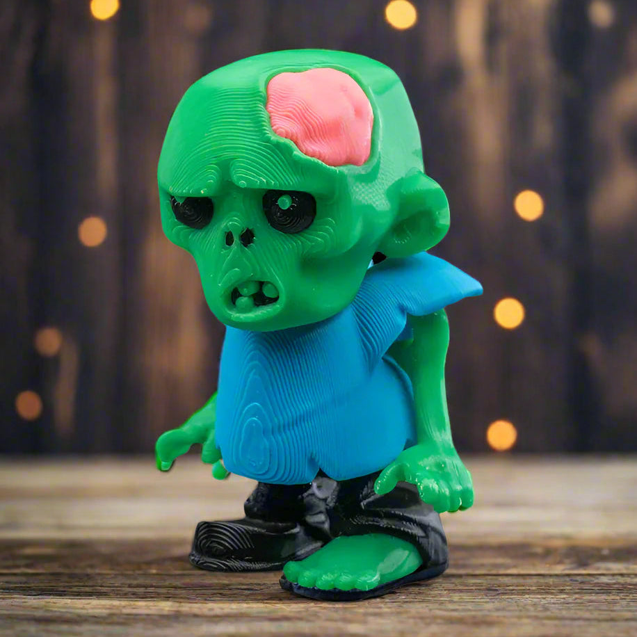 Zombie Buddy Keychain – quirky zombie character, perfect as a keychain or backpack accessory