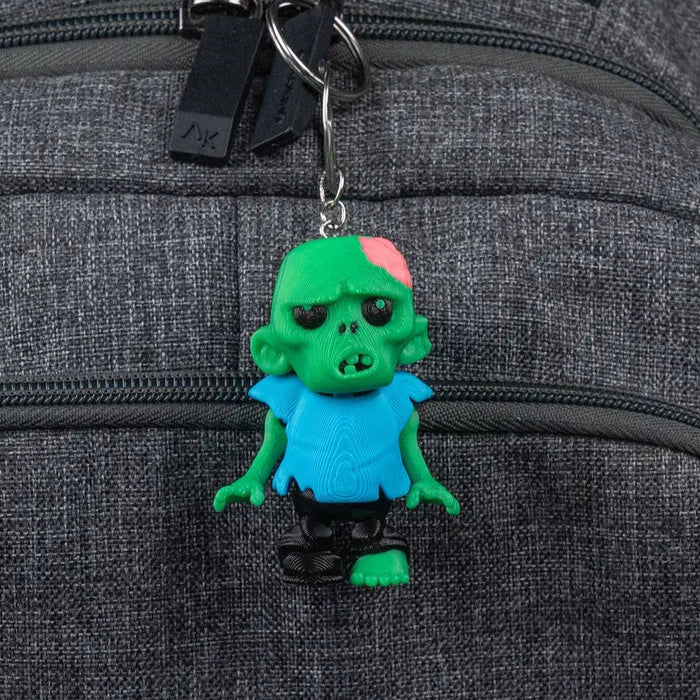 Zombie Buddy Keychain – creepy-cute zombie keychain, great for Halloween fans or everyday use.