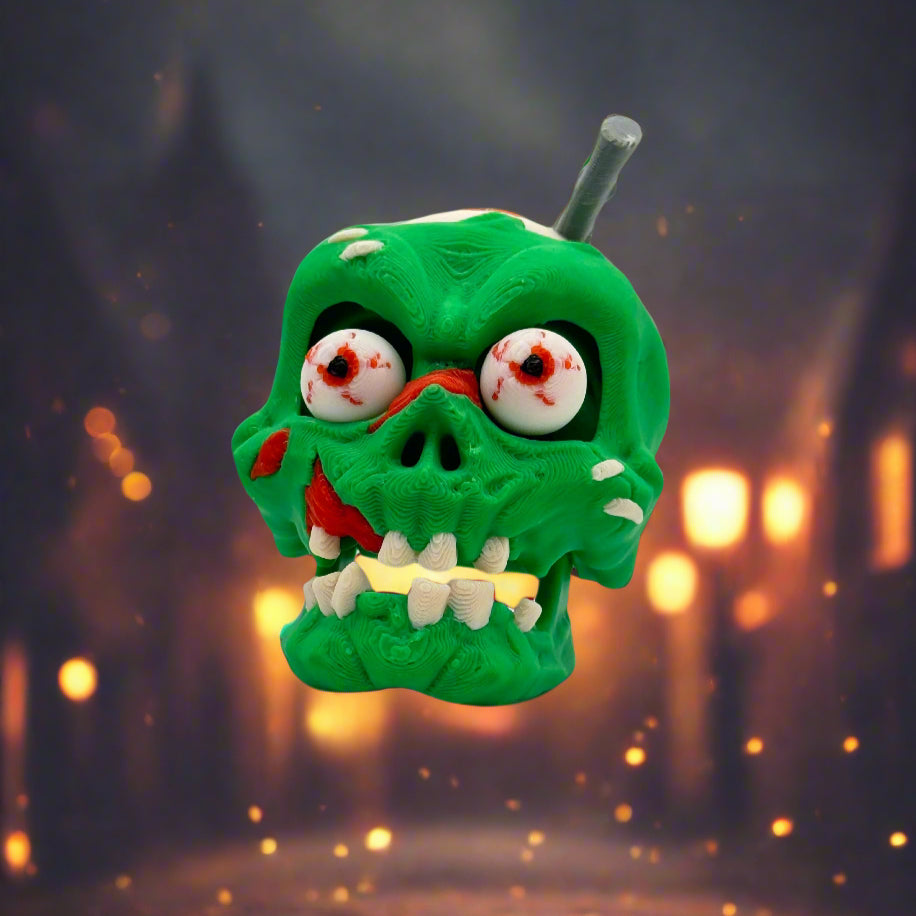 Zombie Skull Keychain – spooky and fun skull charm, perfect for horror fans.