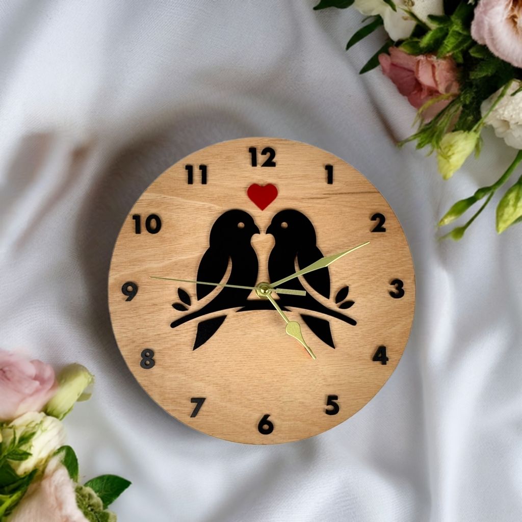 Bird love Wall Clock