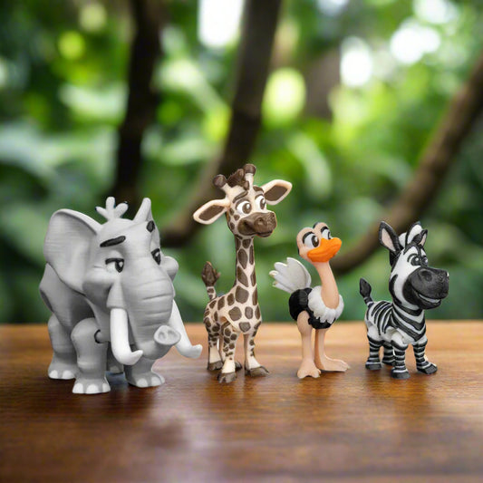 3D-printed zebra keychain made from eco-friendly PLA, featuring a playful black-and-white design and lightweight structure, perfect for keys or backpacks.