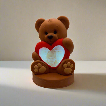 Customised Photo Love Bear Lamp