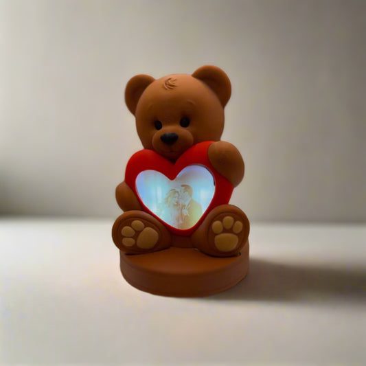 Customised Photo Love Bear Lamp