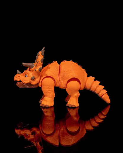 Realistic Articulated Triceratops figure with poseable parts – great for dinosaur lovers