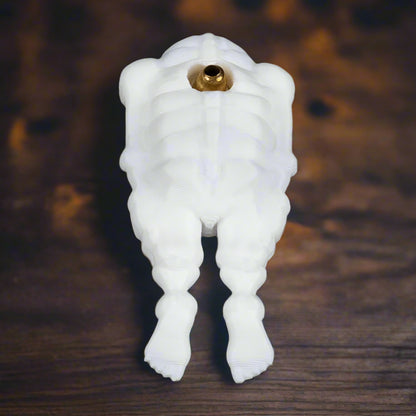 Flat lay of spooky-themed costume accessories including the skeleton earrings, ideal for Halloween parties, school dress-ups, or alternative fashion fans.

