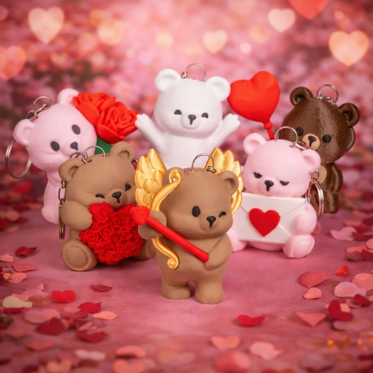 Bear Keychains Personalized with a Letter