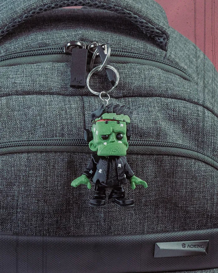 Unique 3D printed Fright Frankie keychain – a fun and eerie addition to your everyday carry