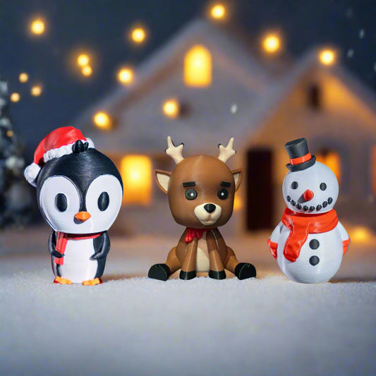 Snowman E.T. & Penguin E.T. & Rudolph the Deer E.T Pack