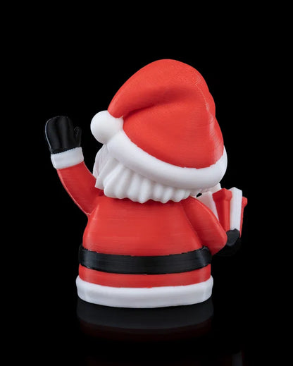 Santa Claus figure, designed with 3D printing technology, capturing the magic of Christmas.