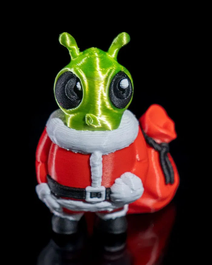 Mr. Santa E.T. Claus Decoration – A unique holiday decoration combining Santa and an alien twist, perfect for your Christmas display.