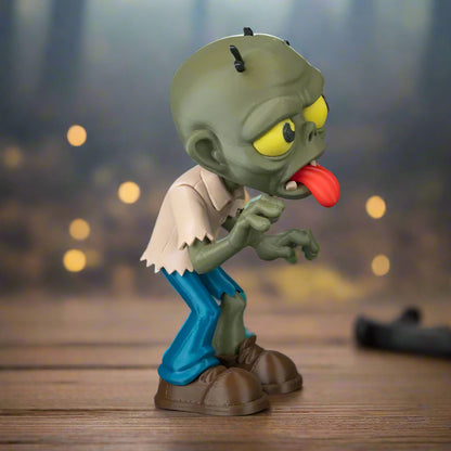 Zombie figurine with a blurred background