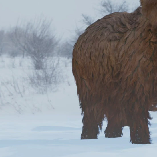 Unique 3D printed Mammoth with realistic details and poseable features