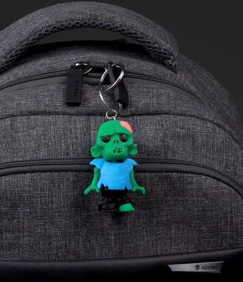Zombie Buddy Keychain – unique zombie character keychain, a fun gift for horror enthusiasts.